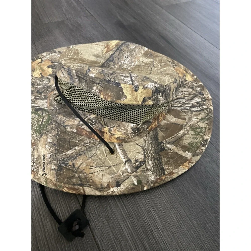 Real Tree Camo Bucket Cap Hat Vented Men's Sz S/M Realtree
